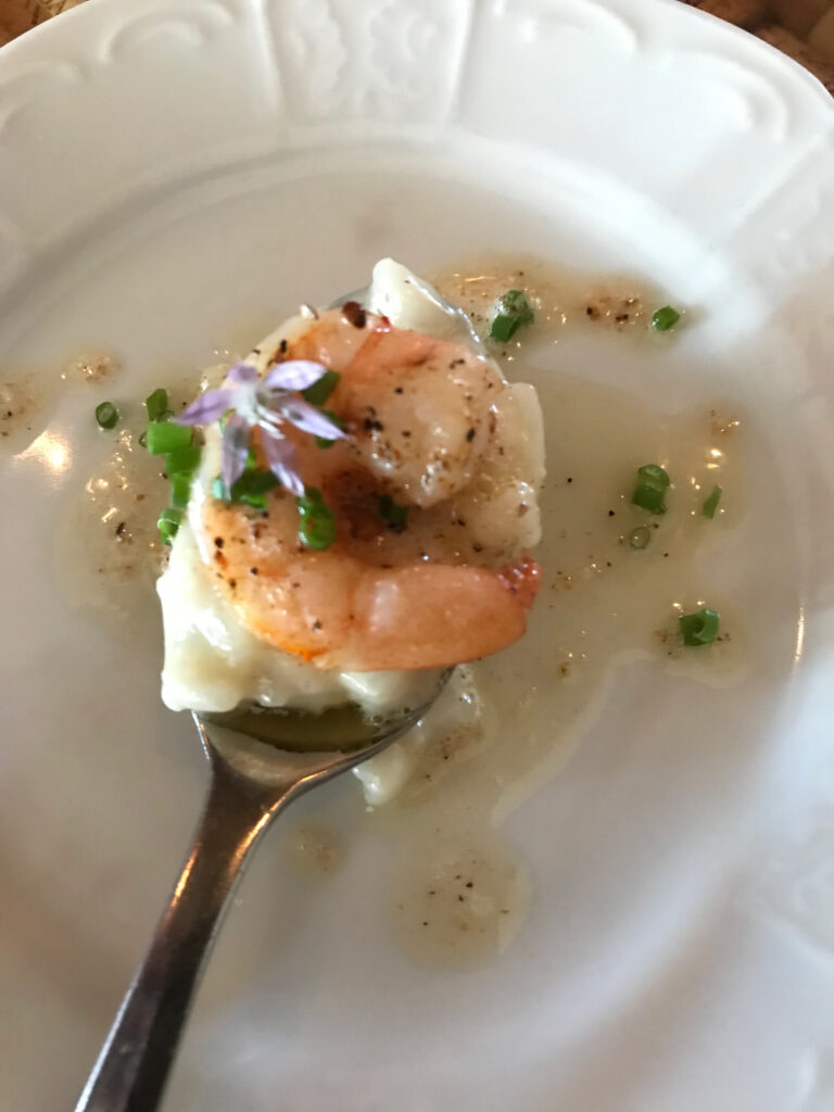 Chef Greg Montana's specialty Truffle Shrimp