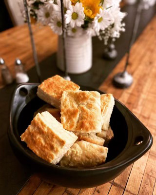 Buttermilk biscuits to go with your traditional eggs benedict